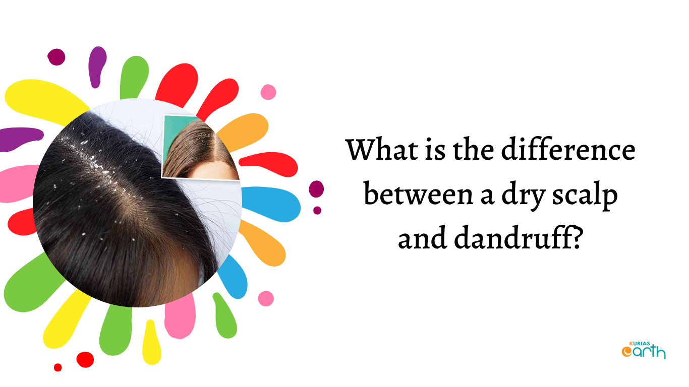 What is the difference between a dry scalp and dandruff?